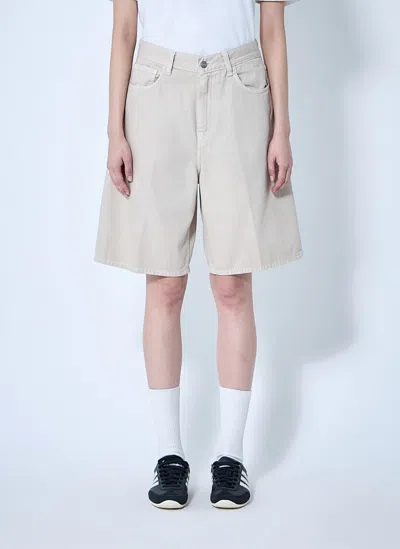 Carhartt Brandon Loose Fit Denim Shorts In Neutral