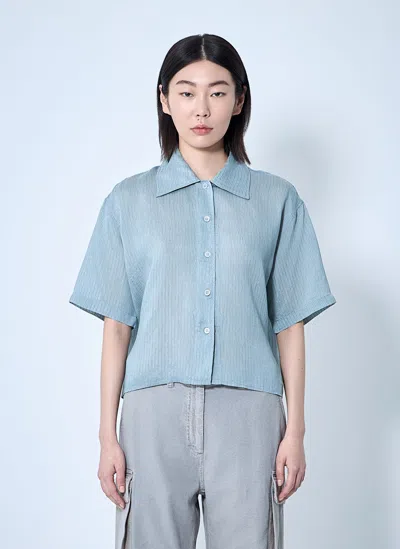 Our Legacy Short Sleeve Shirt In Blue