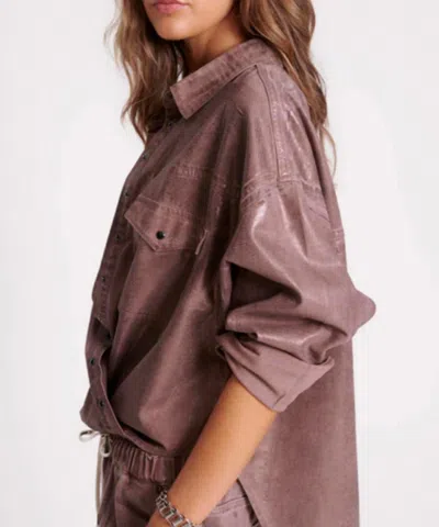 One Teaspoon Western Daria Shacket In Bronzed Chocolate In Multi