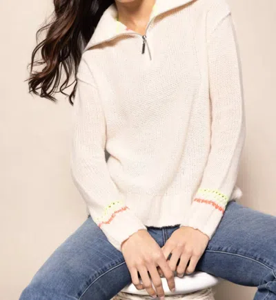 Lisa Todd Powder Posh Sweater In Frosting In Multi