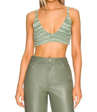 Simkhai Cora Rib Bralette In Lichen Jade In Multi