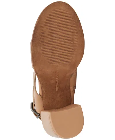 Lucky Brand Women's Dinzin Two-strap Block-heel Sandals In Rhodonite Matte