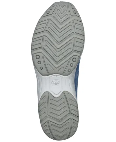 Easy Spirit Travel Time 303 Womens Solid Suede Slip-on Sneakers In Light Blue Denim