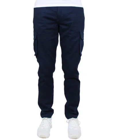 Blu Rock Men's Flex Stretch Cargo Pants In Navy