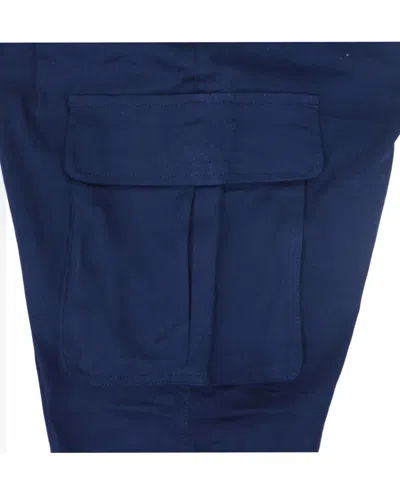 Blu Rock Men's Flex Stretch Cargo Pants In Navy