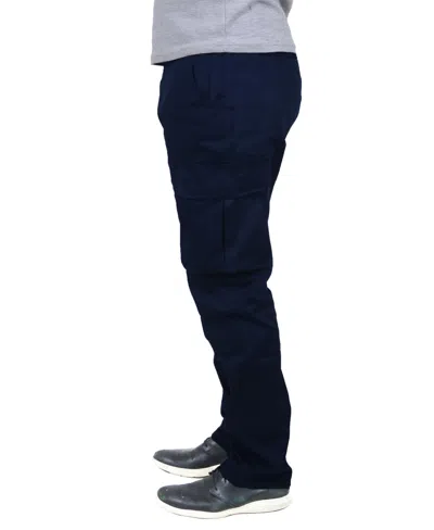 Blu Rock Men's Flex Stretch Cargo Pants In Navy