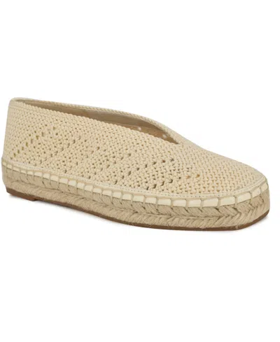 Nine West Women's Rorie Woven Slip-on Espadrille Flats In Cream