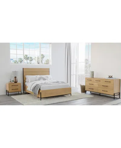 Macy's Linstead 3-pc. Twin Panel Storage Set (bed, Chest & Nightstand) In No Color