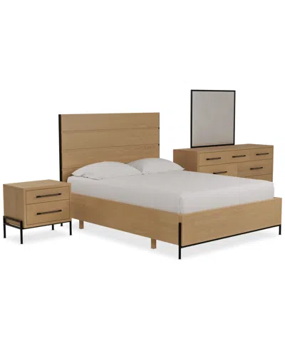 Macy's Linstead 3-pc. Twin Panel Storage Set (bed, Chest & Nightstand) In No Color