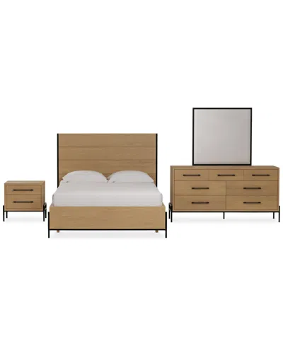 Macy's Linstead 3-pc. Twin Panel Storage Set (bed, Chest & Nightstand) In No Color