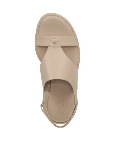 Naturalizer Women's Lillian Round Toe Slingback Sandals In Coastal Tan Faux Leather