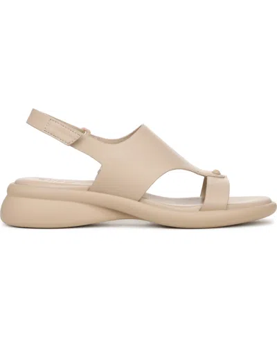 Naturalizer Women's Lillian Round Toe Slingback Sandals In Coastal Tan Faux Leather