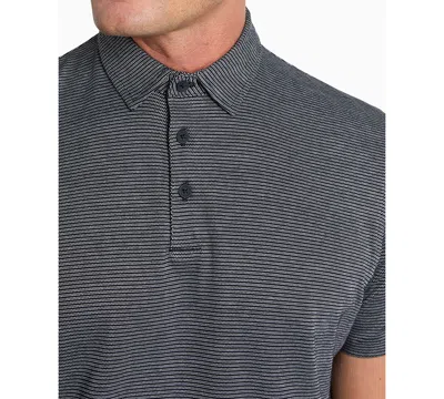 Kenneth Cole Men's Slim-fit Two-toned Textured-knit Polo Shirt In Multi