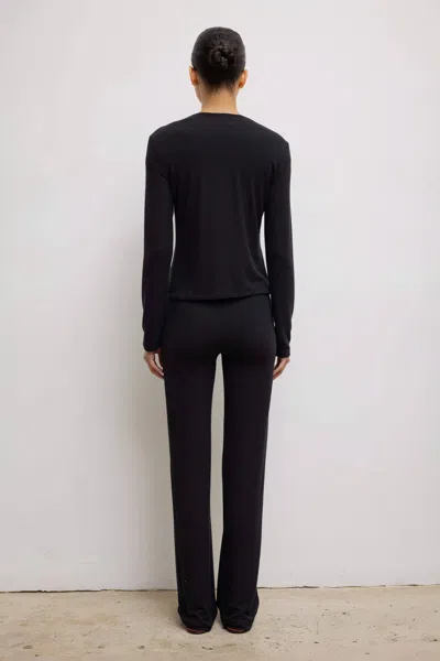 Leset Lauren Classic Cardigan In Black