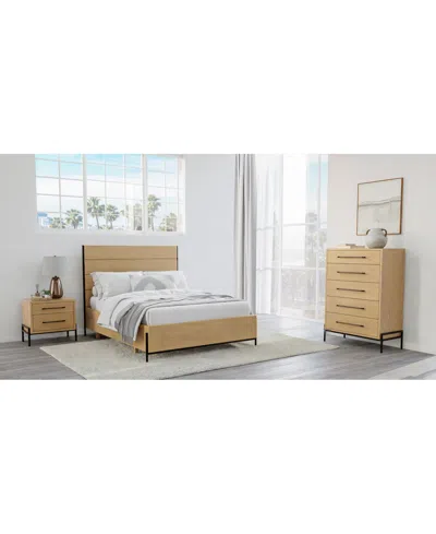 Macy's Linstead 3-pc. Twin Panel Storage Set (bed, Chest & Nightstand) In No Color