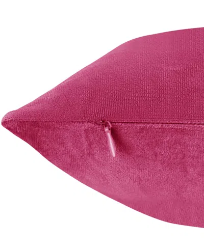 Nestl Elegant Velvet Removeable Cover 2-pack Decorative Pillows, 26" X 26" In Hot Pink