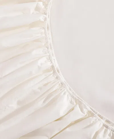 Tommy Hilfiger Solid 200-thread Count Cotton Percale 4-pc. Sheet Set, King In Ivory