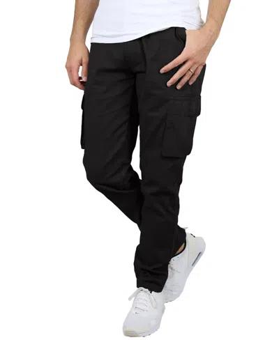 Blu Rock Men's Flex Stretch Cargo Pants In Black