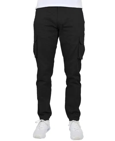 Blu Rock Men's Flex Stretch Cargo Pants In Black