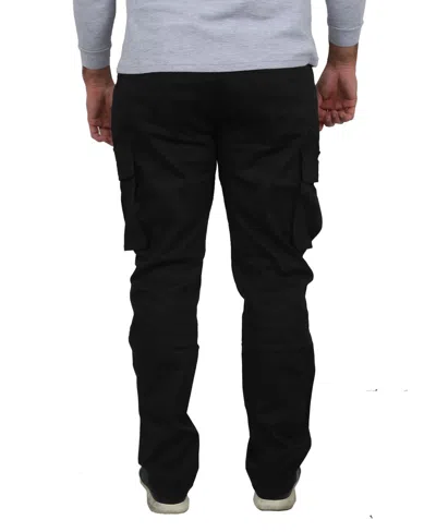 Blu Rock Men's Flex Stretch Cargo Pants In Black