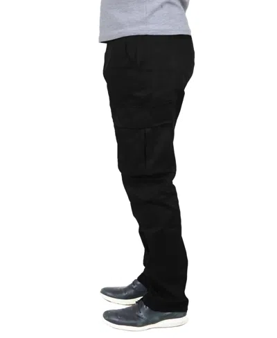 Blu Rock Men's Flex Stretch Cargo Pants In Black