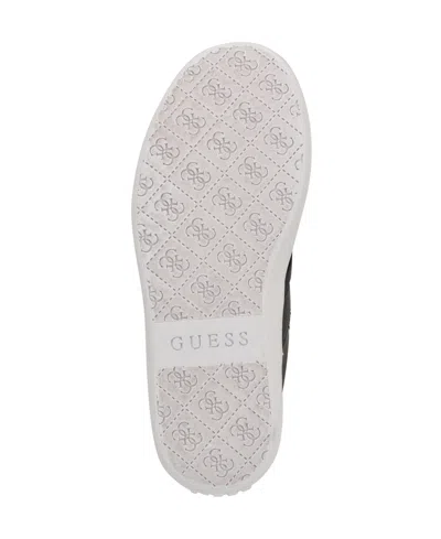 Guess Women's Naoko Charm Lace-up Court Sneakers In Black