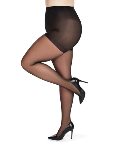 Memoi Women's Bodysmoothers Super Shaper Sheers Mm-293 In Black