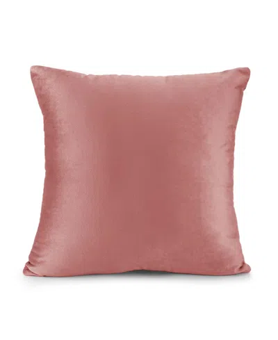 Nestl Elegant Velvet Removeable Cover 2-pack Decorative Pillows, 16" X 16" In Misty Rose