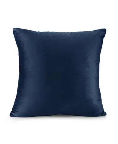 Nestl Elegant Velvet Removeable Cover 2-pack Decorative Pillows, 24" X 24" In Navy Blue