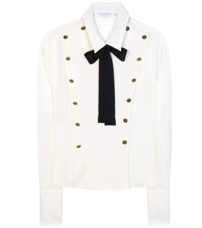 Shop Philosophy Di Lorenzo Serafini Crêpe Blouse