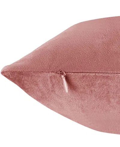 Nestl Elegant Velvet Removeable Cover 2-pack Decorative Pillows, 18" X 18" In Misty Rose