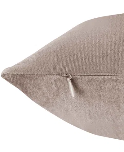 Nestl Elegant Velvet Removeable Cover 2-pack Decorative Pillows, 12" X 20" In Taupe