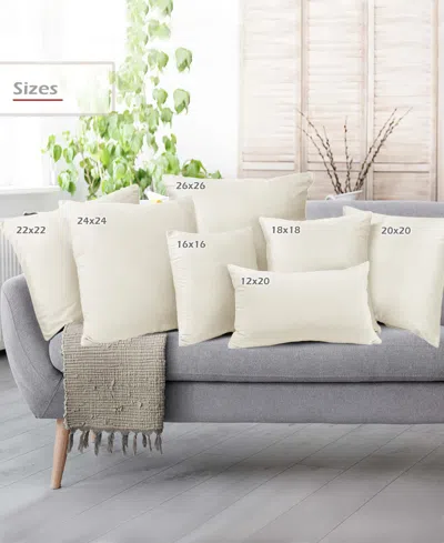 Nestl Elegant Velvet Removeable Cover 2-pack Decorative Pillows, 16" X 16" In Off White
