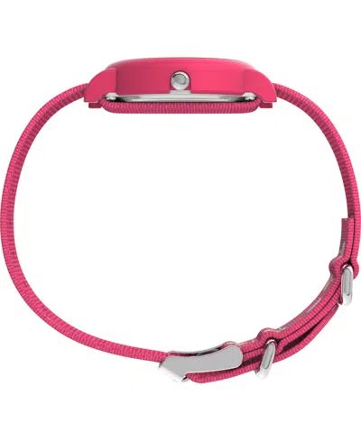 Timex Women's Quartz Analog Pink Nylon Watch, 34mm