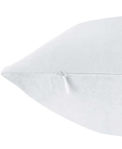 Nestl Elegant Velvet Removeable Cover 2-pack Decorative Pillows, 26" X 26" In White