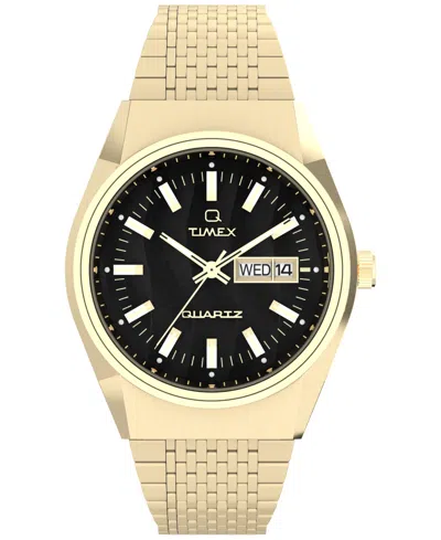 Timex Men's Analog Gold-tone Stainless Steel Watch, 38mm In Gold Tone