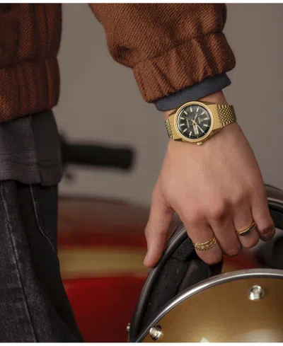 Timex Men's Analog Gold-tone Stainless Steel Watch, 38mm In Gold Tone