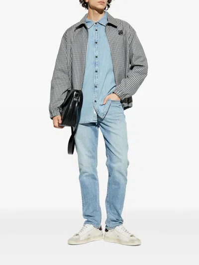 Rag & Bone Long Sleeve Denim Shirt In Blue