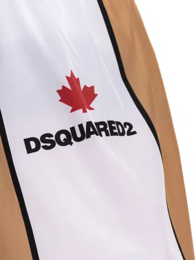 Dsquared2 Drawstring Swimming Trunks In Brown