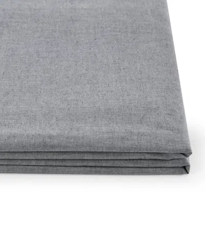 Tommy Hilfiger Solid 144-thread Count Cotton Chambray Washed 4-pc. Sheet Set, Queen In Navy
