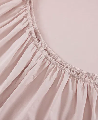 Tommy Hilfiger Solid 144-thread Count Cotton Chambray Washed 3-pc. Sheet Set, Twin Xl In Pink