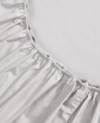 Tommy Hilfiger Solid 200-thread Count Cotton Percale 4-pc. Sheet Set, Queen In Rocky Gray