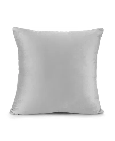Nestl Elegant Velvet Removeable Cover 2-pack Decorative Pillows, 18" X 18" In Light Gray
