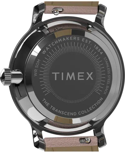 Timex Women's Analog Pink Leather Strap Watch, 31mm