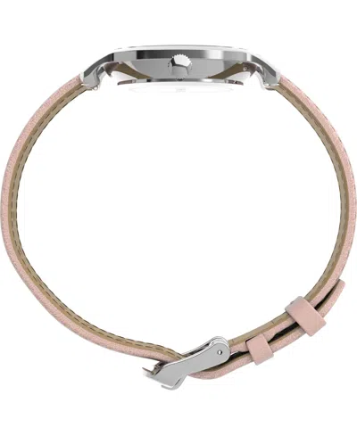 Timex Women's Analog Pink Leather Strap Watch, 31mm