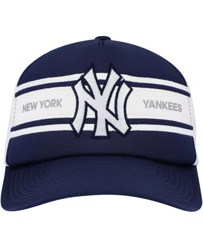 Mitchell & Ness Men's Navy New York Yankees Sideline Trucker Adjustable Hat In Navy