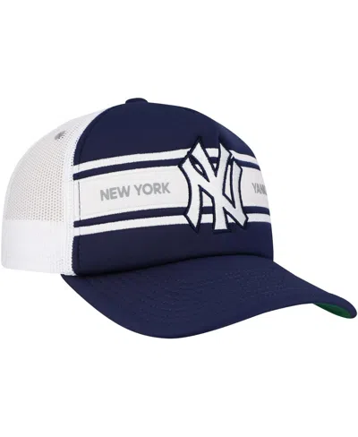 Mitchell & Ness Men's Navy New York Yankees Sideline Trucker Adjustable Hat In Navy