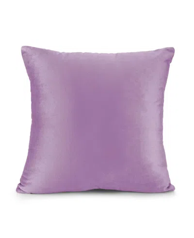 Nestl Elegant Velvet Removeable Cover 2-pack Decorative Pillows, 24" X 24" In Lavender