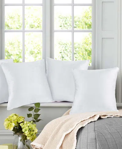 Nestl Elegant 2-pack Velvet Decorative Throw Pillows With Removeable Covers, 22" X 22" In White