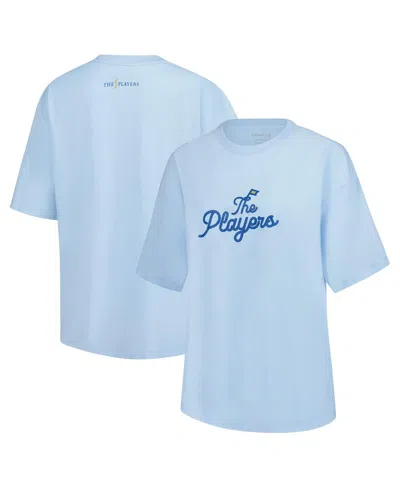 Barstool Golf Women's Light Blue The Players Oversized T-shirt